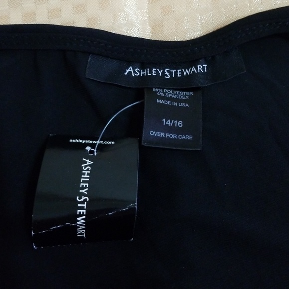 Ashley Stewart Elegant Black/Gold Dress 14/16 NWT - Picture 7 of 8